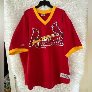 St. Louis Cardinals Albert Pujols #5 VINTAGE Majestic Pullover Men’s Jersey